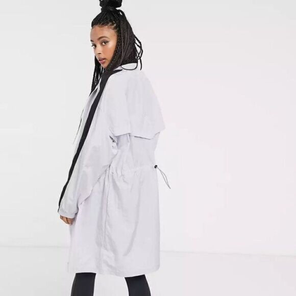  Reebok Training Woven Long Windbreaker Jacket - Picture 3 of 7